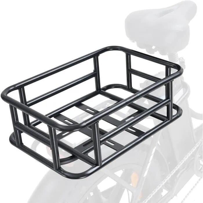 Panier Vélo Arrière Métal Porte-Bagages Montage Facile HK1 3/5