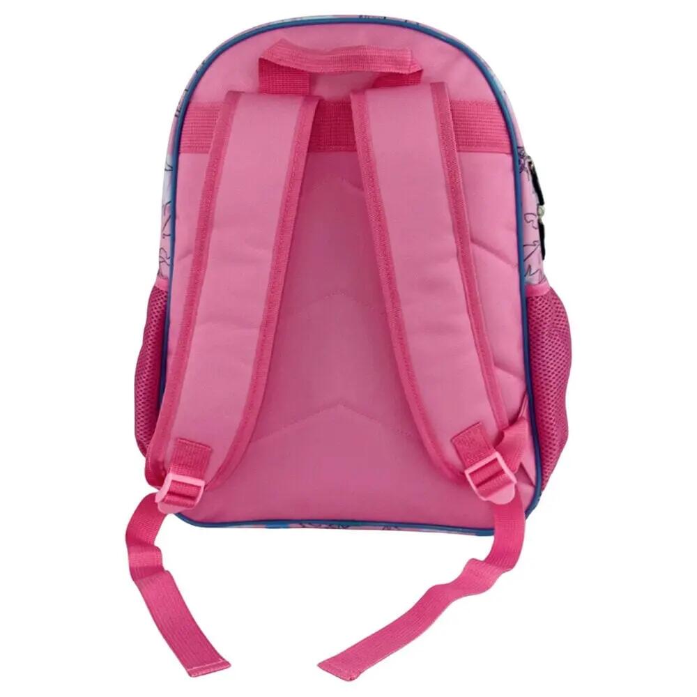 Zaino scolastico per bambini Stitch, 44 cm con spallacci regolabili, rosa e blu. 2/4