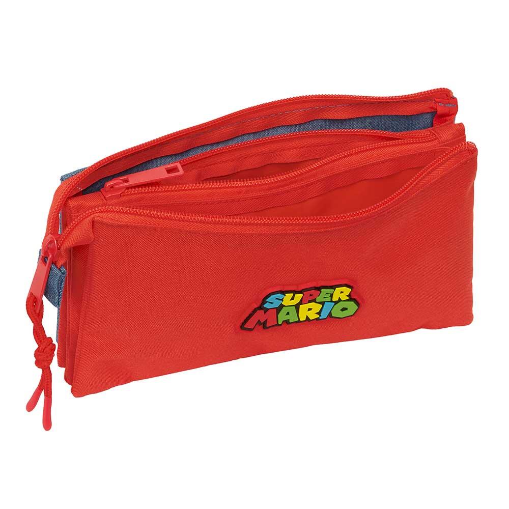 Trousse à crayons Super Mario triple pour enfants avec 3 fermetures éclair 3/3