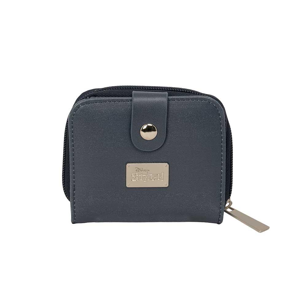 Portafoglio per bambini Stitch con patta e cerniera, grigio 4/5