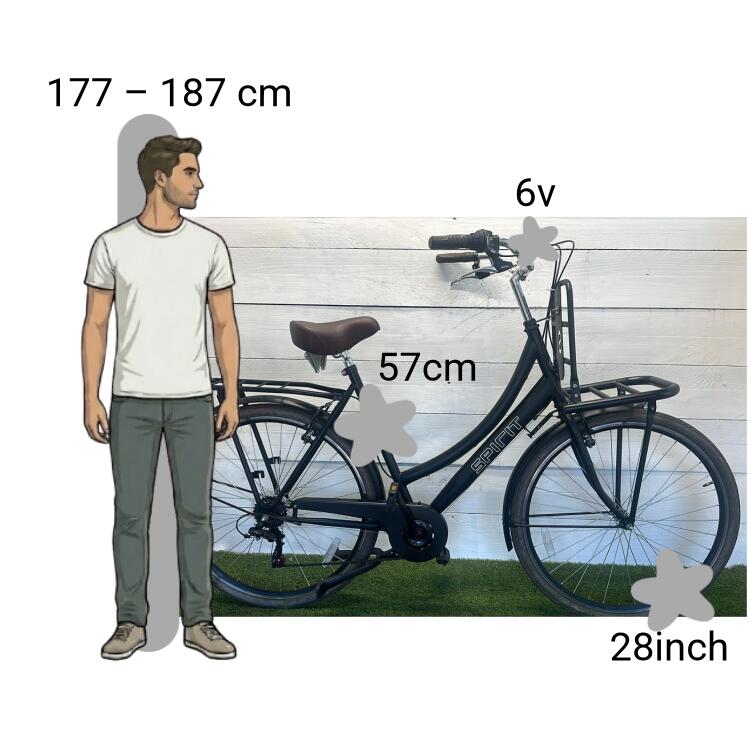 Bicicleta usada Spirit Transportfiets 2/4