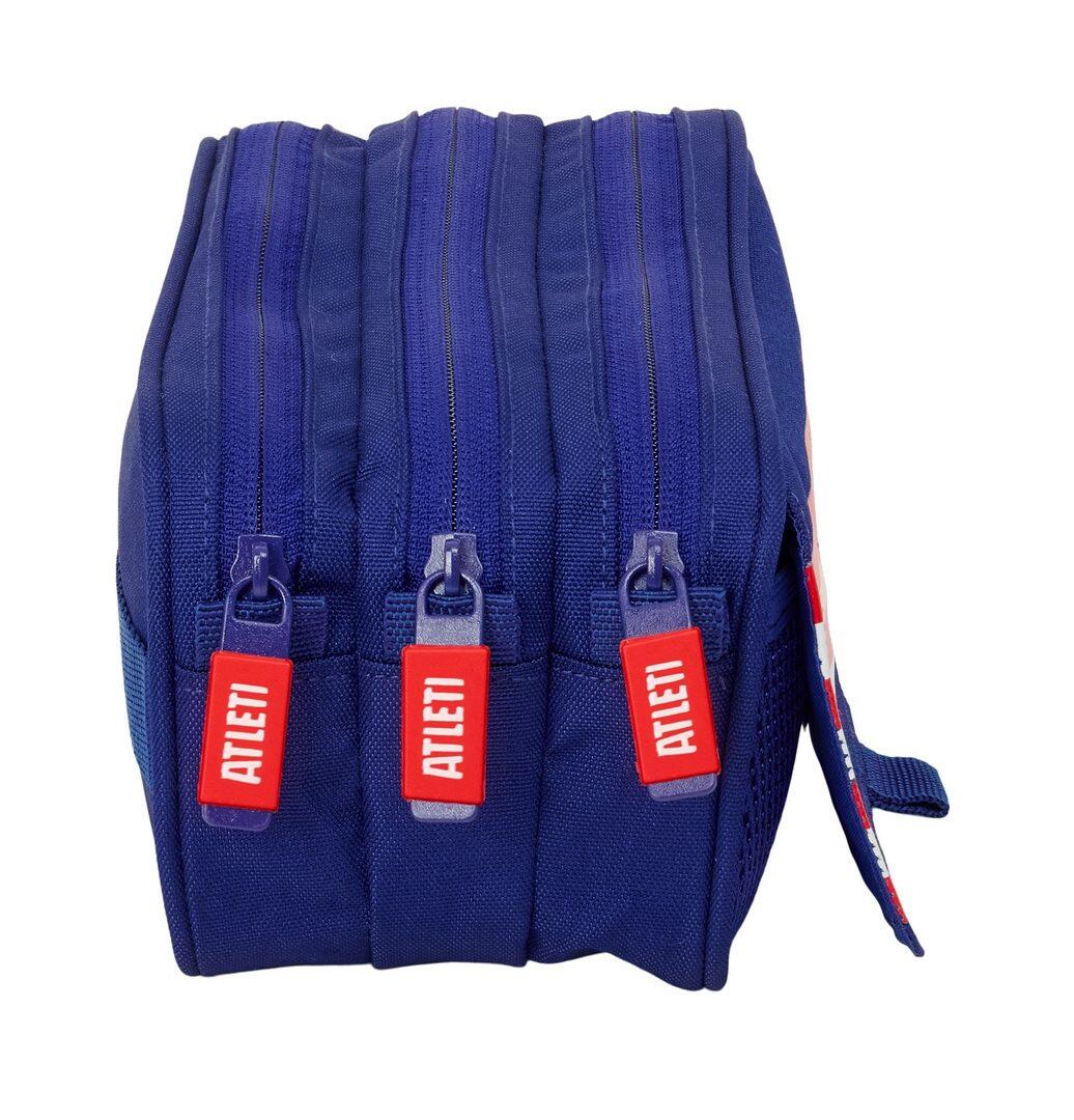 Trousse triple pour enfant Atlético de Madrid avec fermeture éclair, 22 cm 3/4