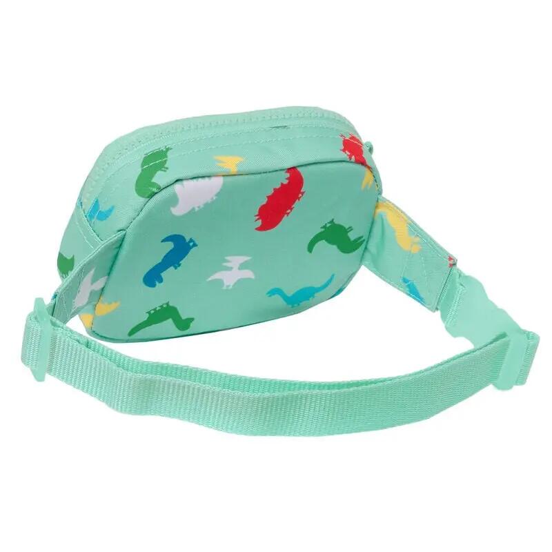 Bolsa de cintura infantil George com fecho e fita ajustável verde-água 2/3