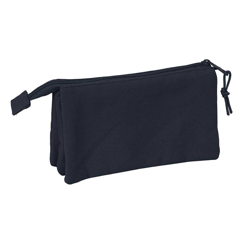 Astuccio triplo Safta Basic per adulti con 3 cerniere, blu scuro 2/3