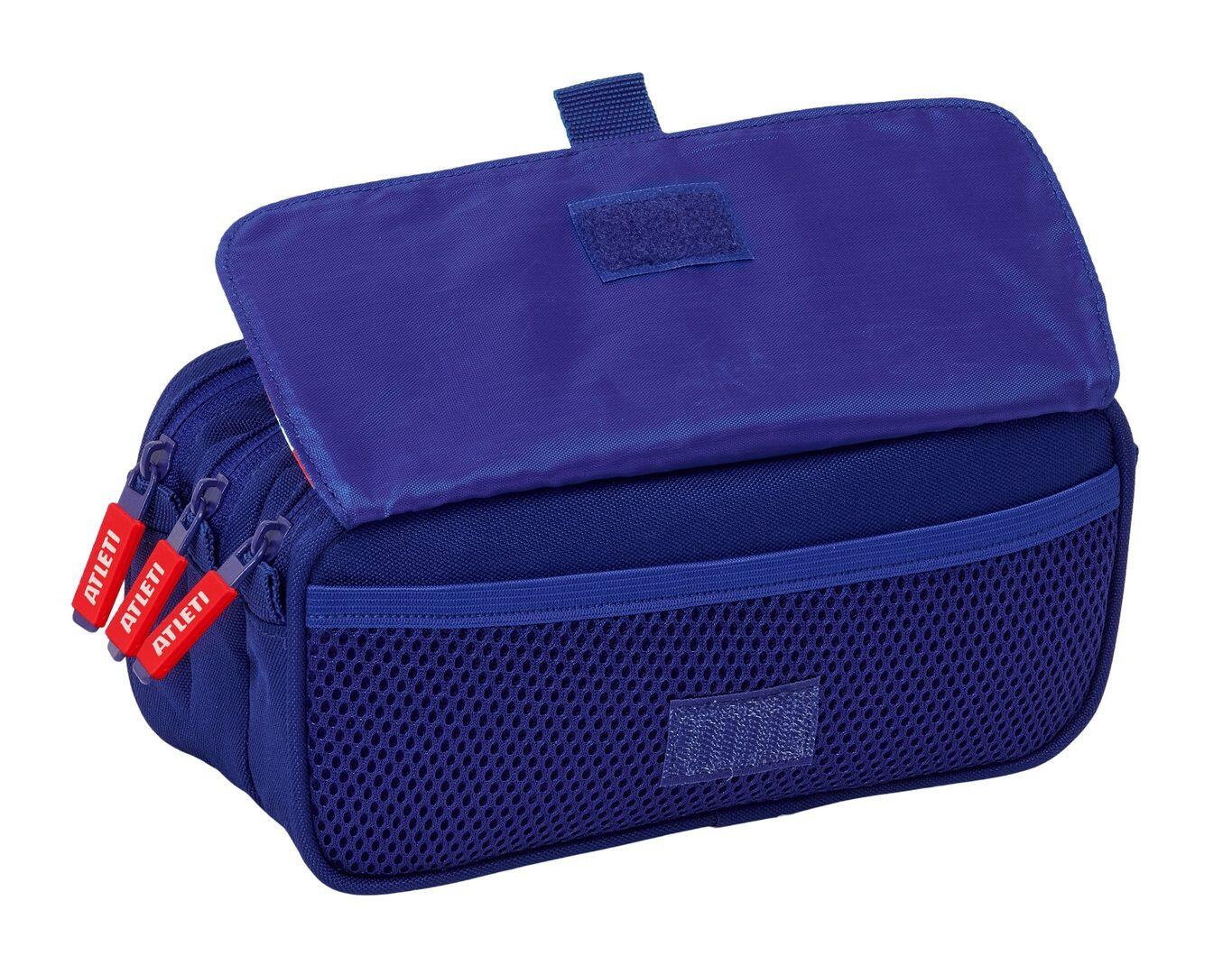 Trousse triple pour enfant Atlético de Madrid avec fermeture éclair, 22 cm 4/4