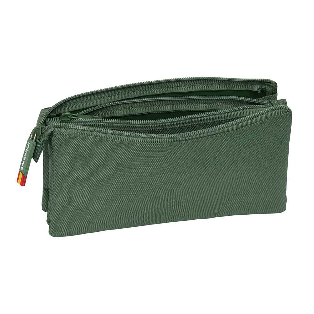 Astuccio triplo per adulti in spagnolo con 3 cerniere, verde 3/3