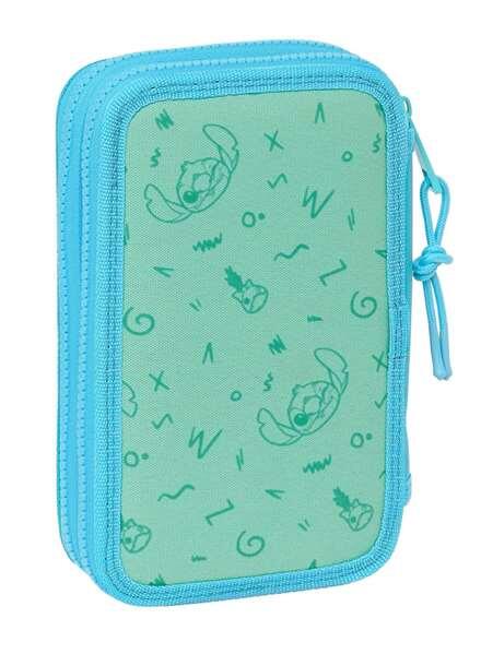 Trousse Stitch Triple pour enfants, 36 crayons et 3 compartiments, lilas 2/4