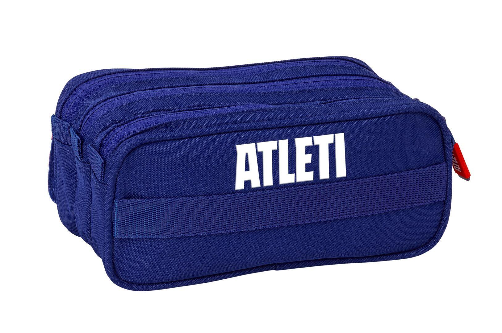 Trousse triple pour enfant Atlético de Madrid avec fermeture éclair, 22 cm 2/4