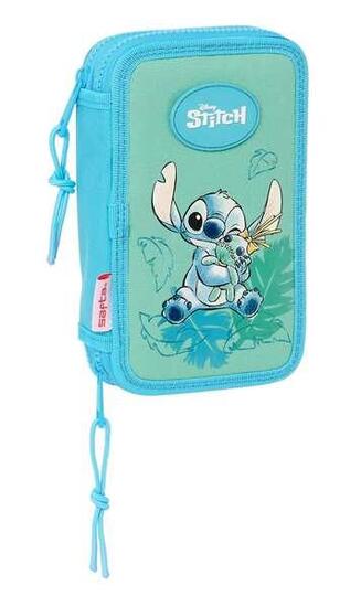 Trousse de toilette de voyage Stitch pour enfants, avec fermeture éclair et