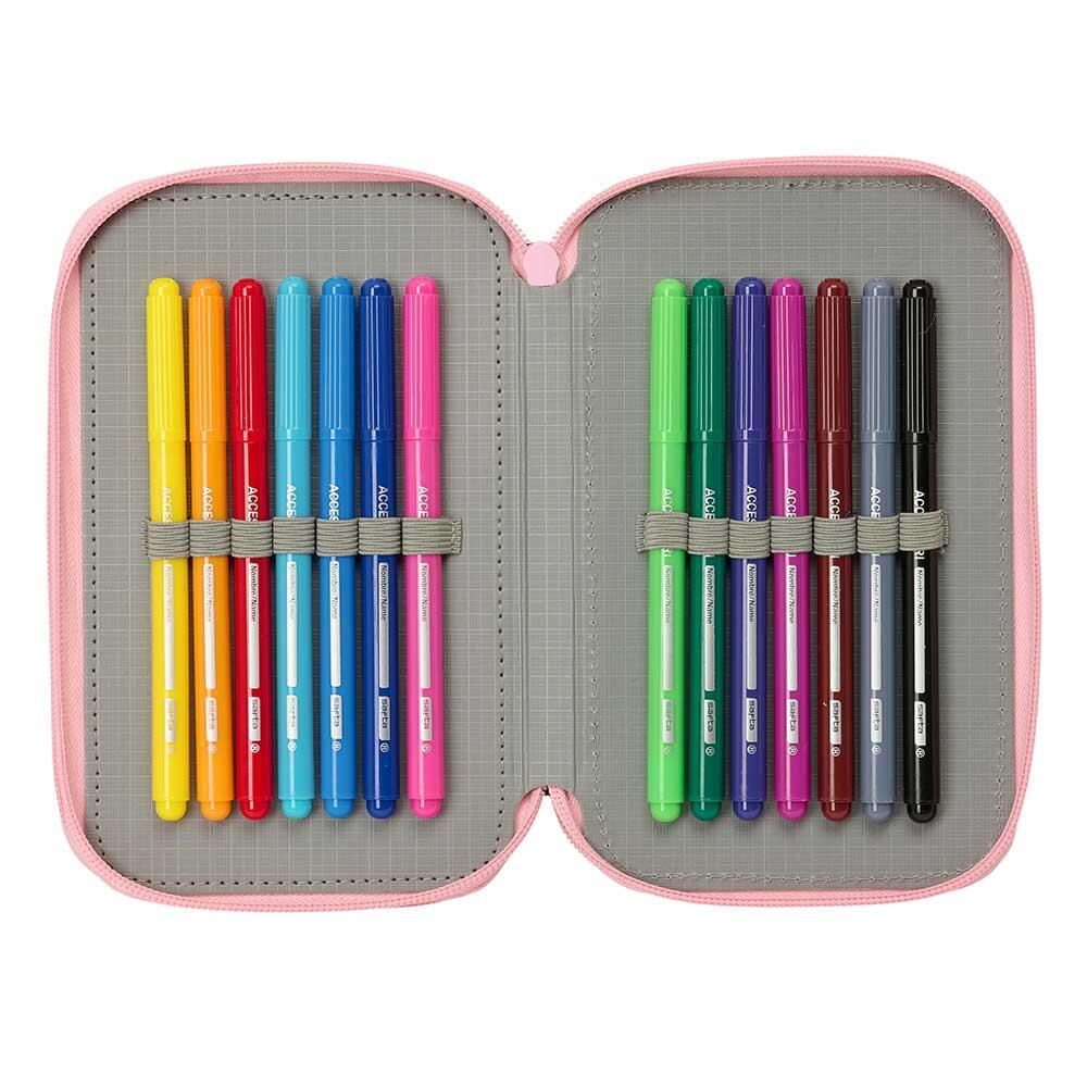 Set di tre matite Mr. Wonderful per bambini, 37 pezzi con pennarelli rosa 6/6