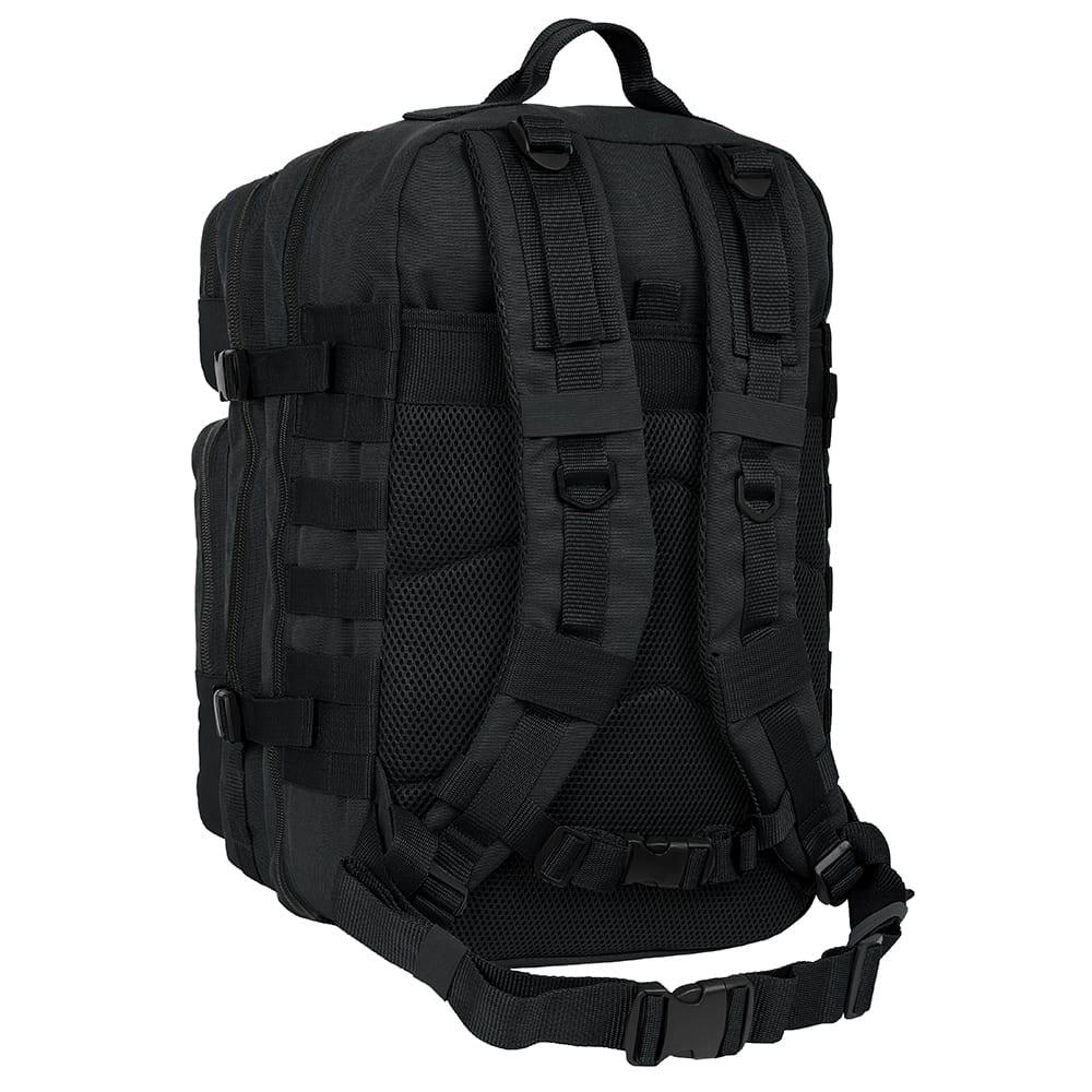 Mochila militar para adultos com compartimento para laptop de 15,6", preta. 2/7