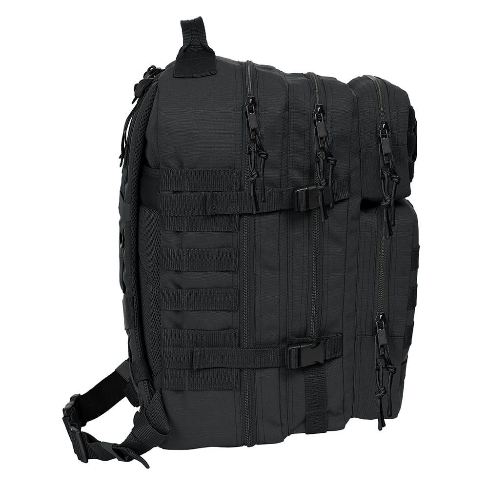 Mochila militar para adultos com compartimento para laptop de 15,6", preta. 4/7
