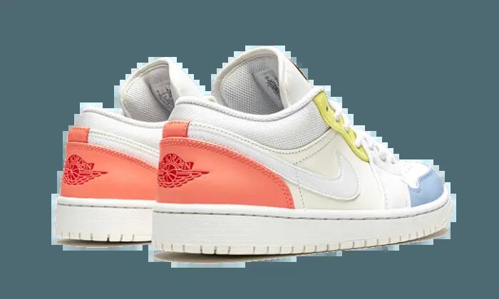 Schoenen - basketbal - unisex - air jordan 1 low - laag, comfortabel - wit/zwart 2/4