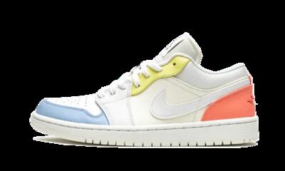 Schoenen - basketbal - unisex - air jordan 1 low - laag, comfortabel - wit/zwart