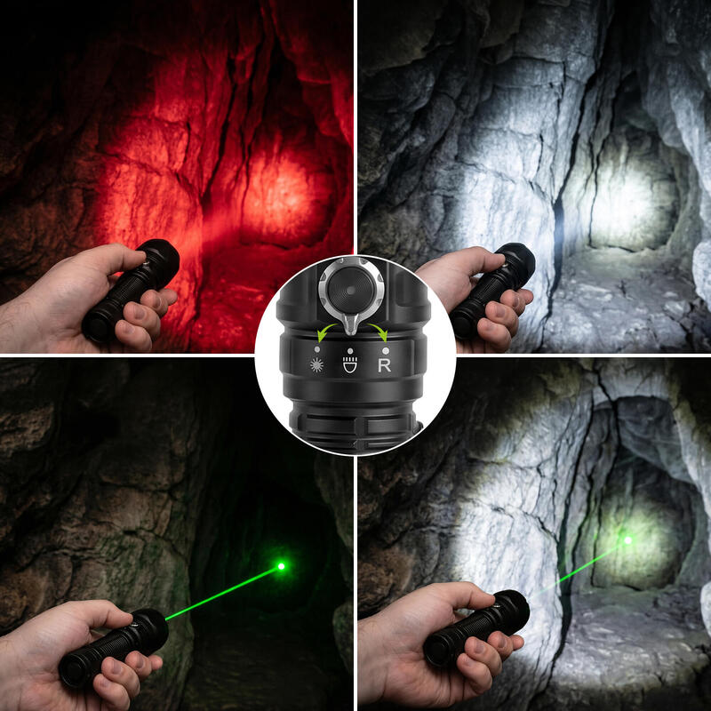 Lanternă cu acumulator Vayox VA0457 cu laser 20W 2000lm