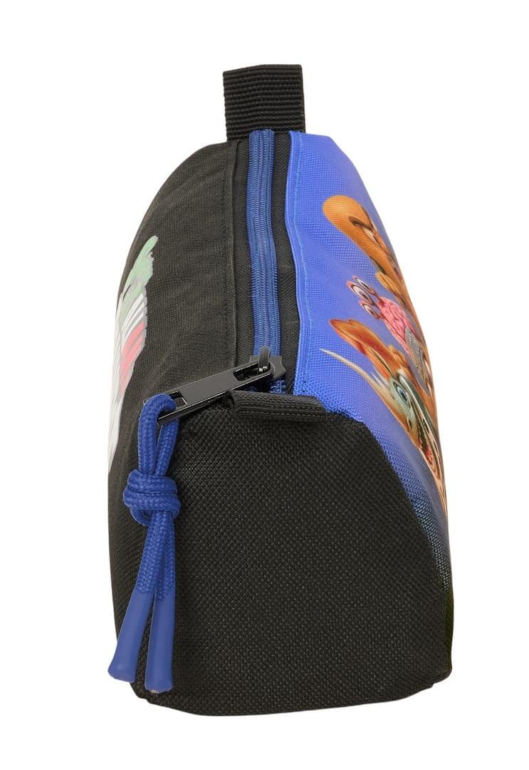 Astuccio triplo Brainrot per bambini con elastico, 22 cm, nero 3/3