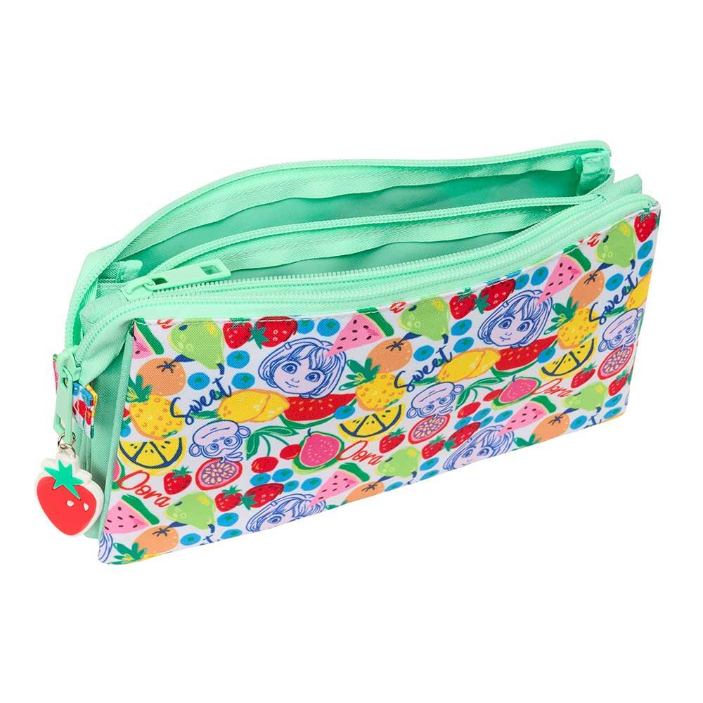 Astuccio per bambini di Minnie Mouse, in poliestere, con tre scomparti e 3/3