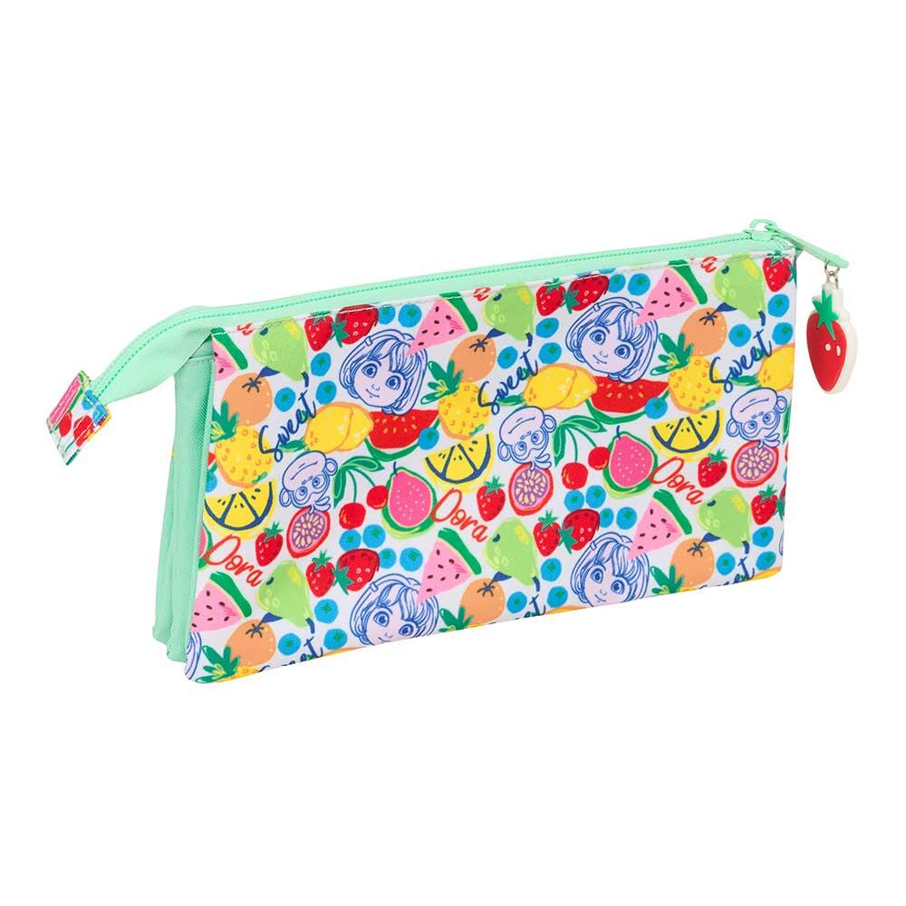 Astuccio per bambini di Minnie Mouse, in poliestere, con tre scomparti e 2/3