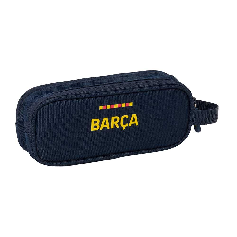 Trousse double pour enfants FC Barcelone avec fermeture éclair, bleu marine 2/3