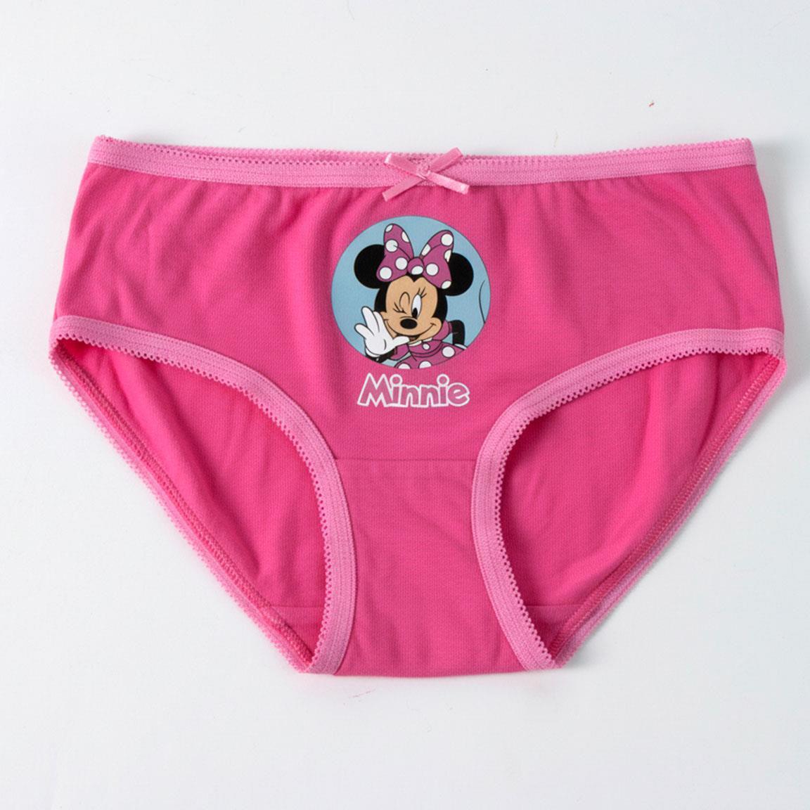 Completo intimo di Minnie Mouse in cotone per bambine con trousse rotonda 5/7
