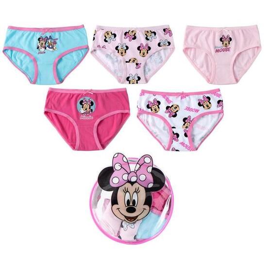 Ensemble de culottes en coton Minnie Mouse pour enfants avec trousse de toilette