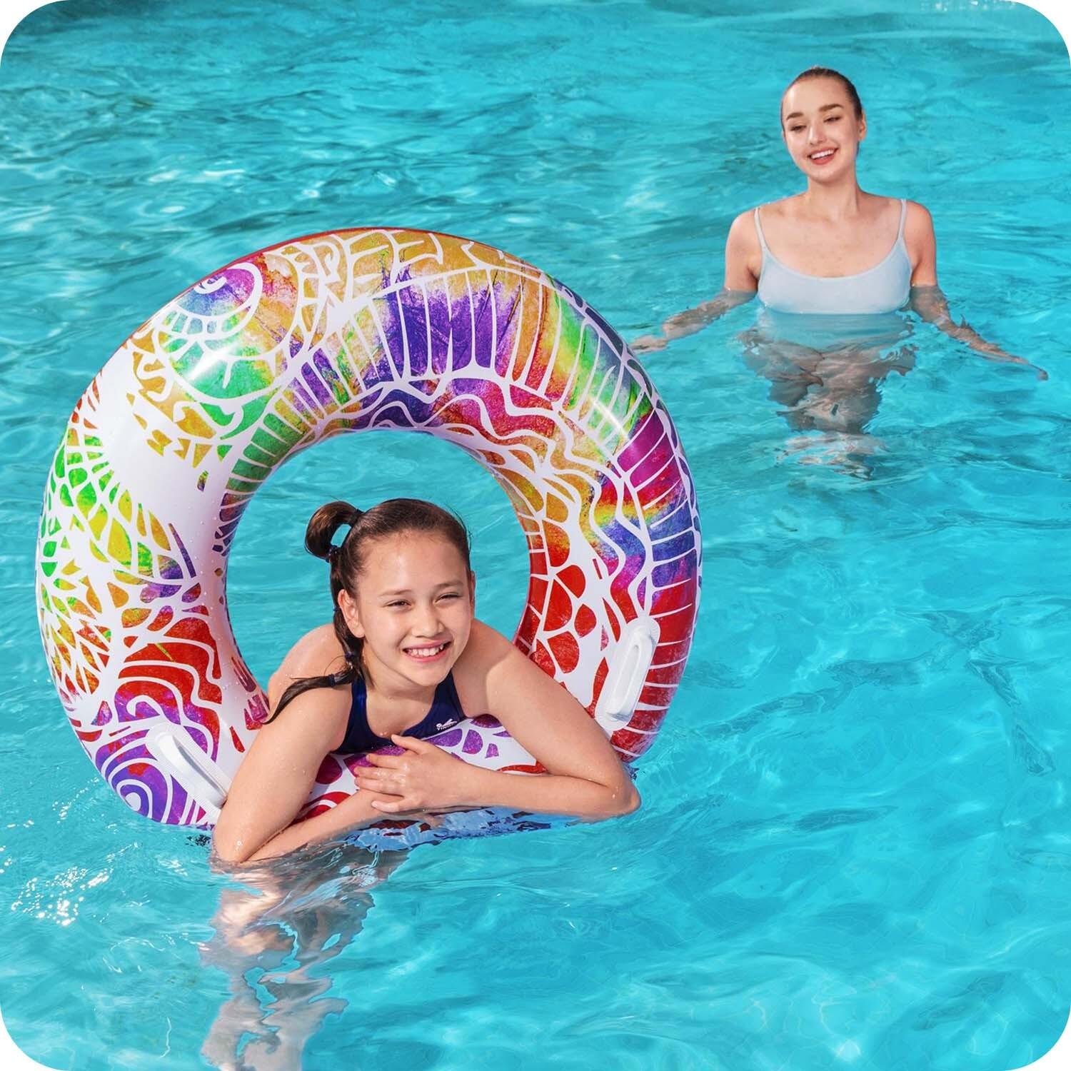 Kółko dla dzieci o średnicy 91 cm 3 kolory Bestway 36084 niebieski 7/7