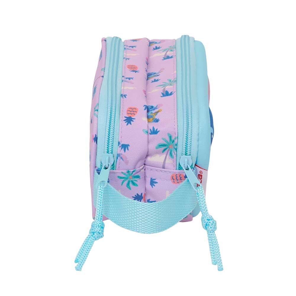 Astuccio doppio Stitch 3D per bambini con 2 cerniere - Blu 3/3