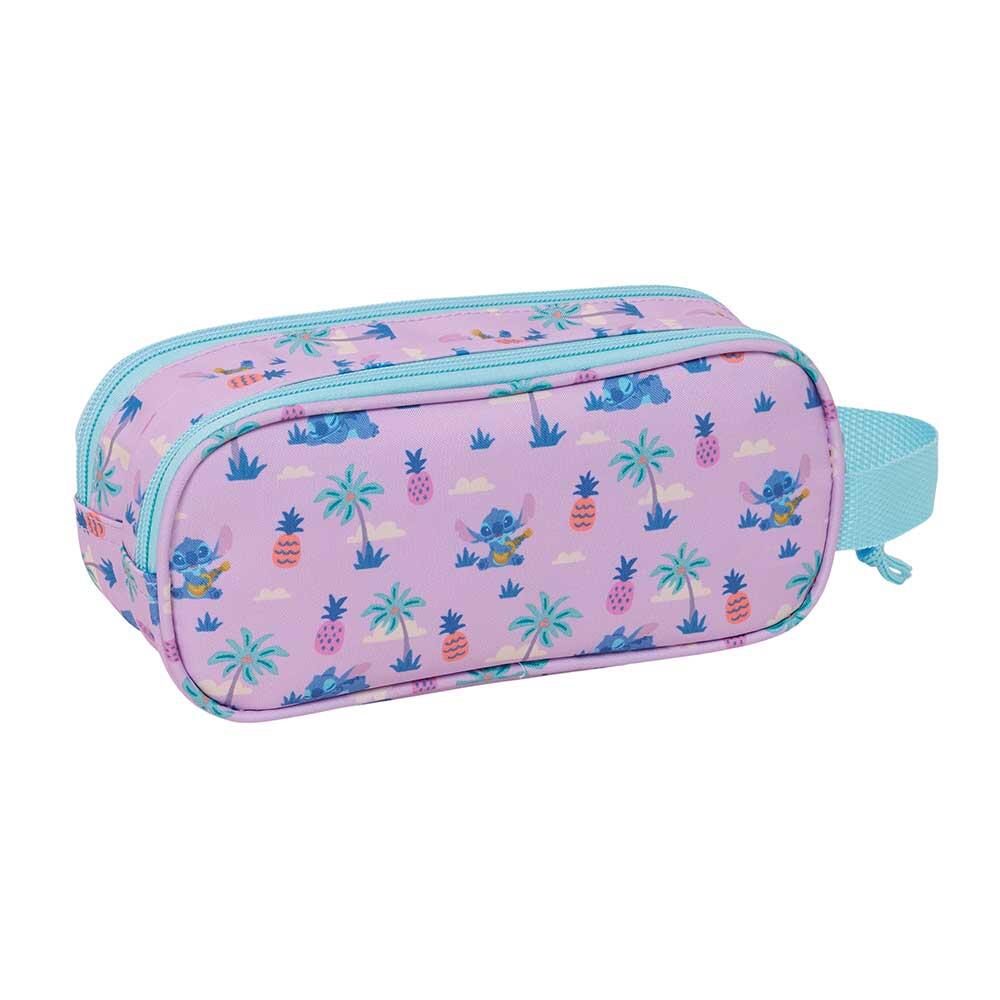 Astuccio doppio Stitch 3D per bambini con 2 cerniere - Blu 2/3