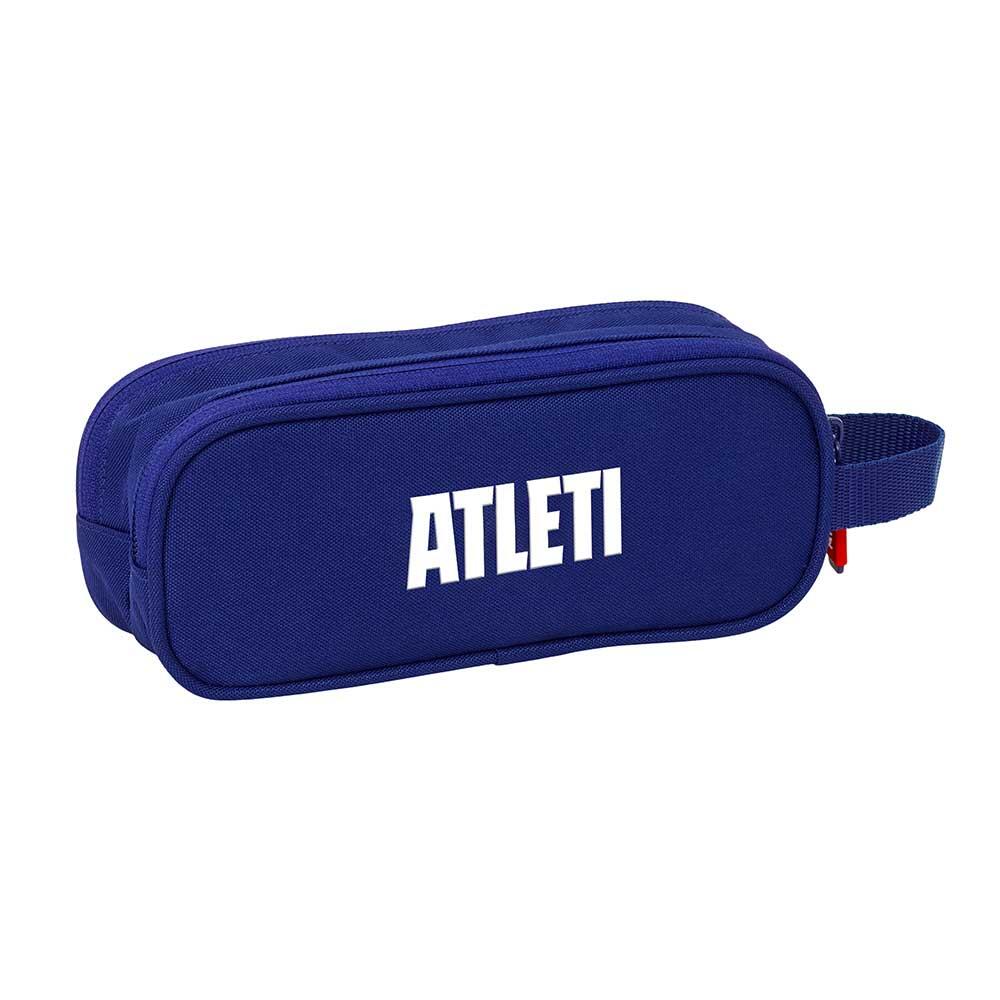 Trousse triple pour enfants Atlético de Madrid avec fermetures éclair, bleu 2/3