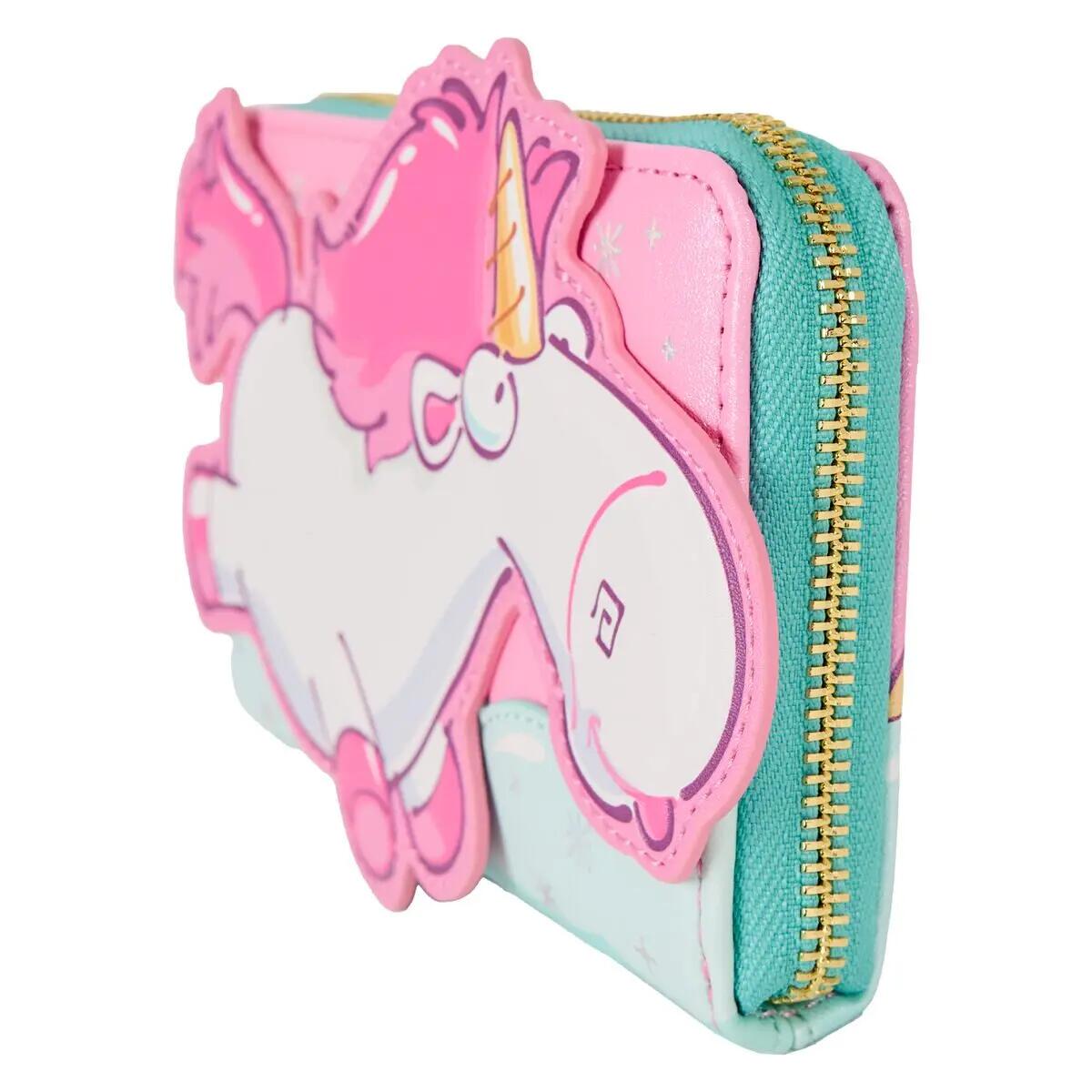 Portefeuille adulte Minions Licorne duveteuse avec fermeture éclair 15,2 x 10,2 6/6
