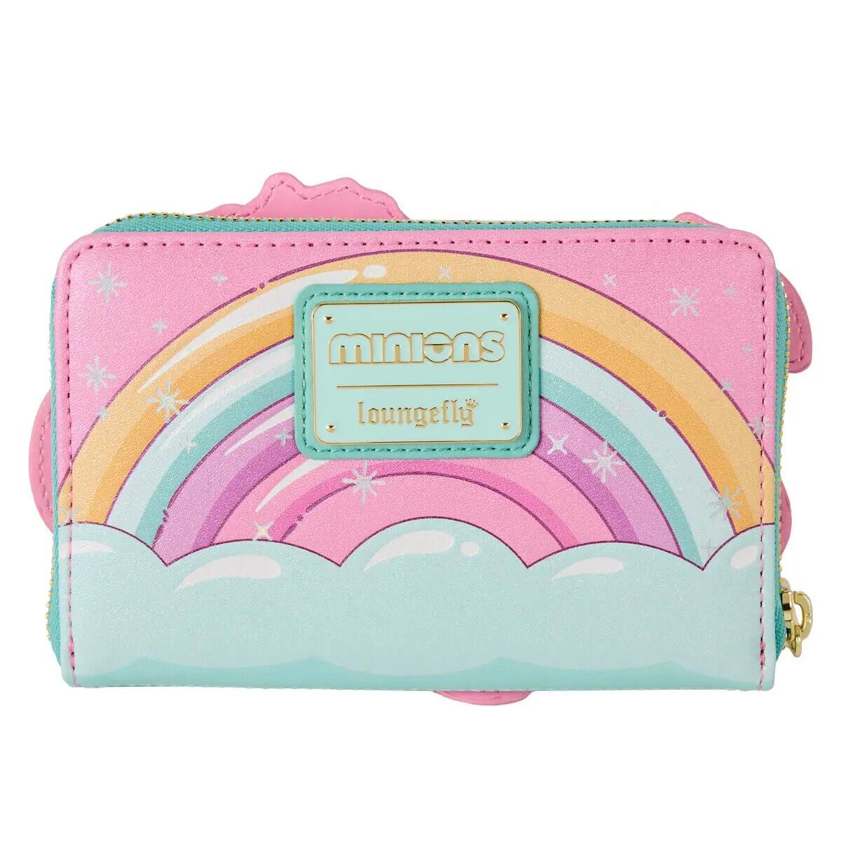 Portefeuille adulte Minions Licorne duveteuse avec fermeture éclair 15,2 x 10,2 4/6