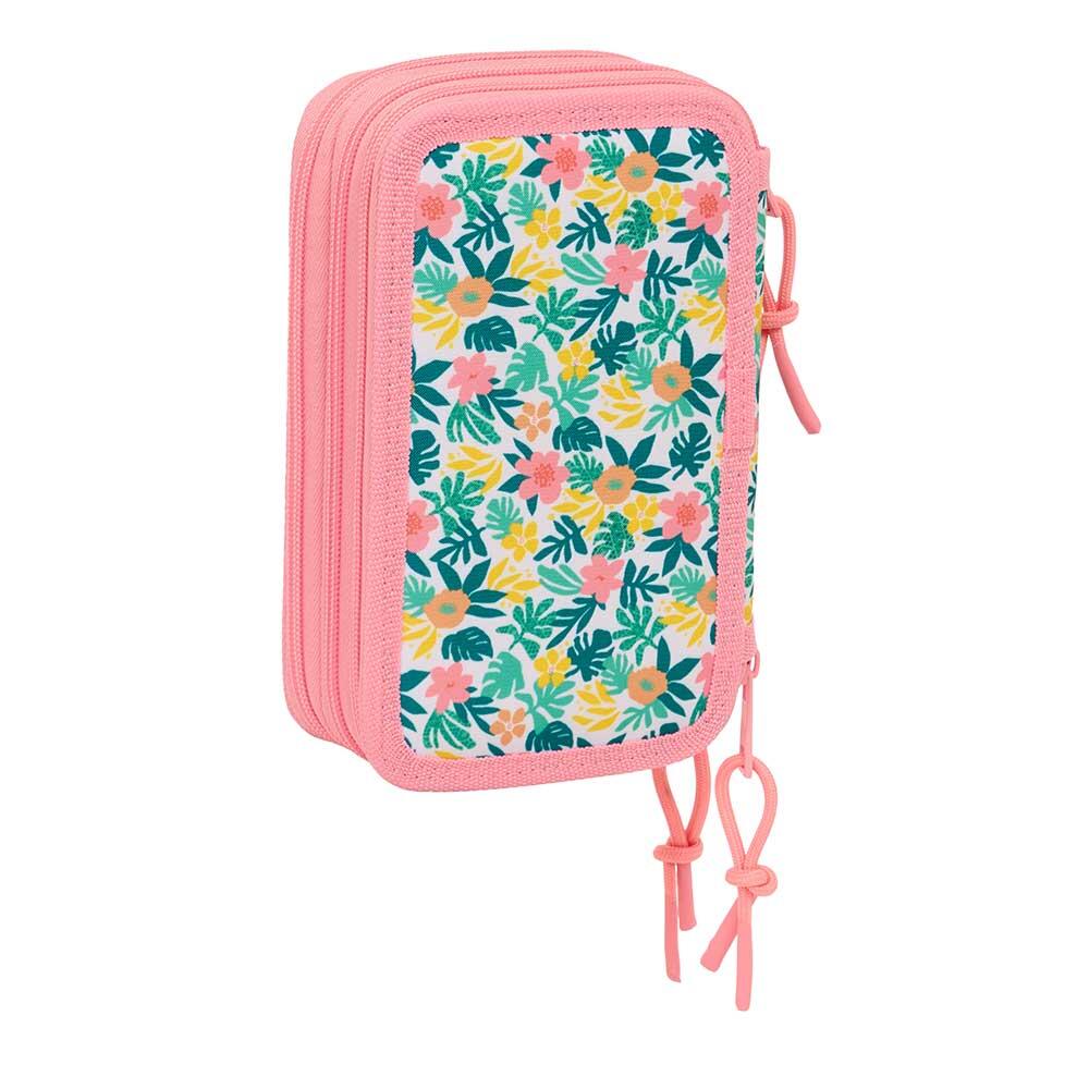 Astuccio triplo Vaiana per bambini con 37 pezzi e cerniera turchese 2/6