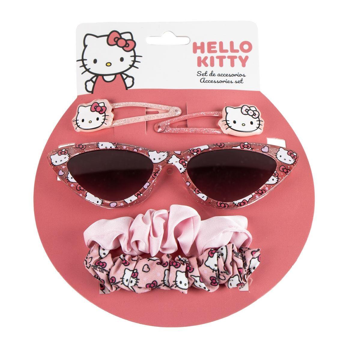 Set beauté enfant Hello Kitty avec lunettes de soleil et accessoires rose 1/6