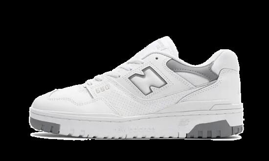 Chaussures - loisir - mixte - basses cuir 550 - blanc/gris