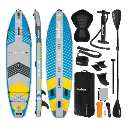 SUP aufblasbares Brett mit Schwimmsitz 335cm Paddel Set Rucksack
