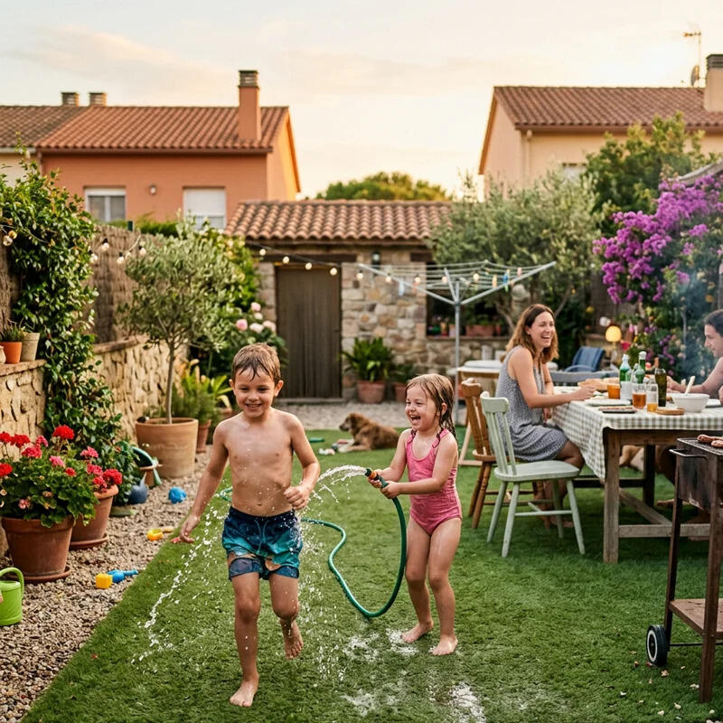 Grama Artificial para Piscinas 40mm - Rolo 2x5m (10m²) Jardins, Terraços 6/7