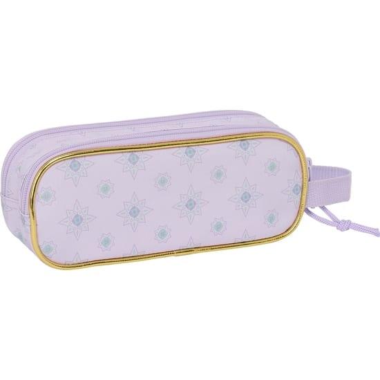 Portatodo Doble Infantil Wish de Poliéster con 2 Cremalleras Lila 2/3