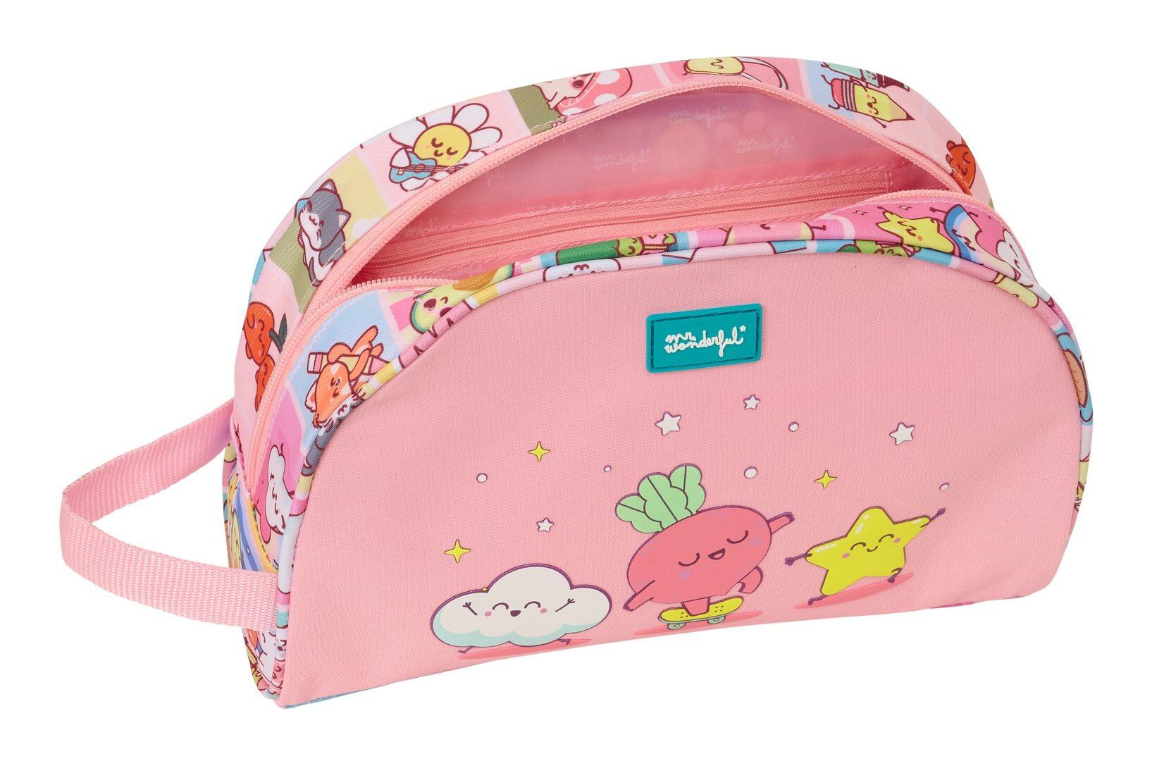 Beauty case per bambini Moos con farfalle, realizzato in materiale riciclato e 4/4