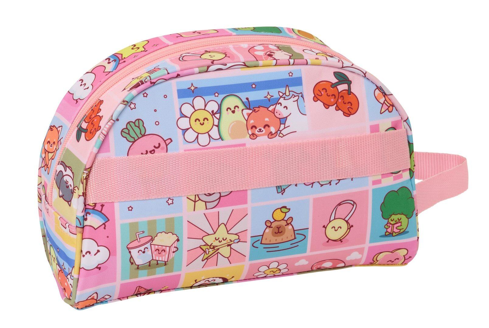 Beauty case per bambini Moos con farfalle, realizzato in materiale riciclato e 2/4