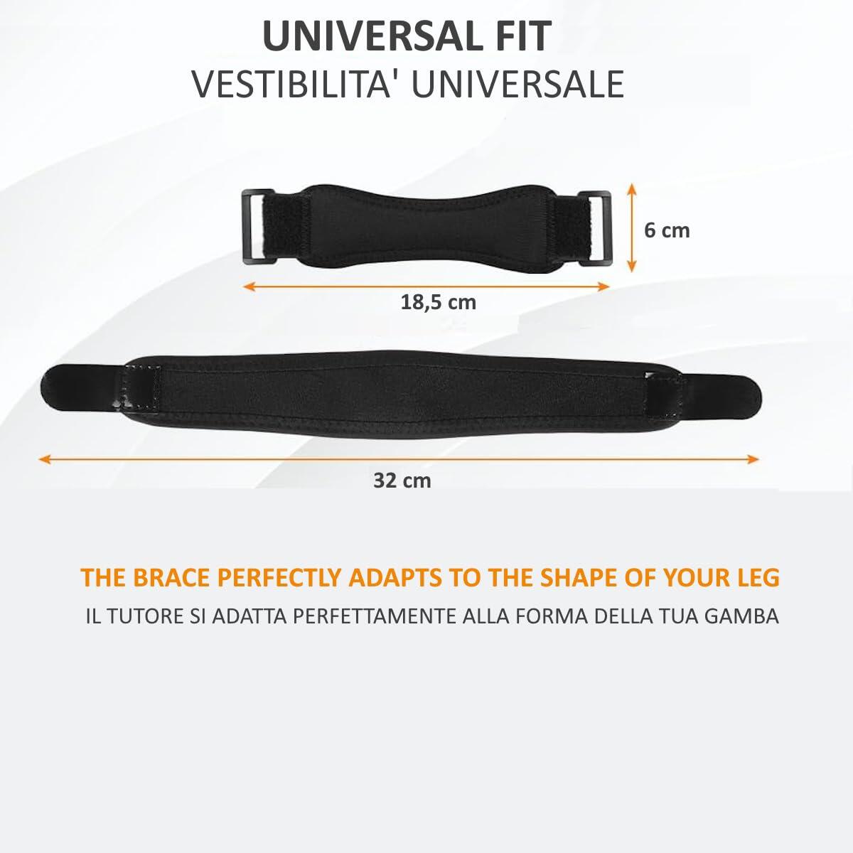 FFitness Bracelet Rotulien 2 Pièces – Support pour Tendinite Rotulienne FF 3/6