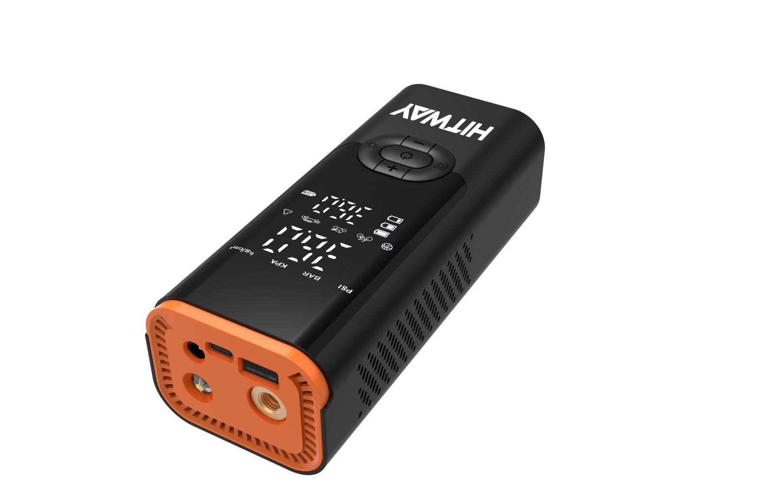 Pompe à air électrique portable 150 PSI gonfleur pneus USB CQB1 3/4