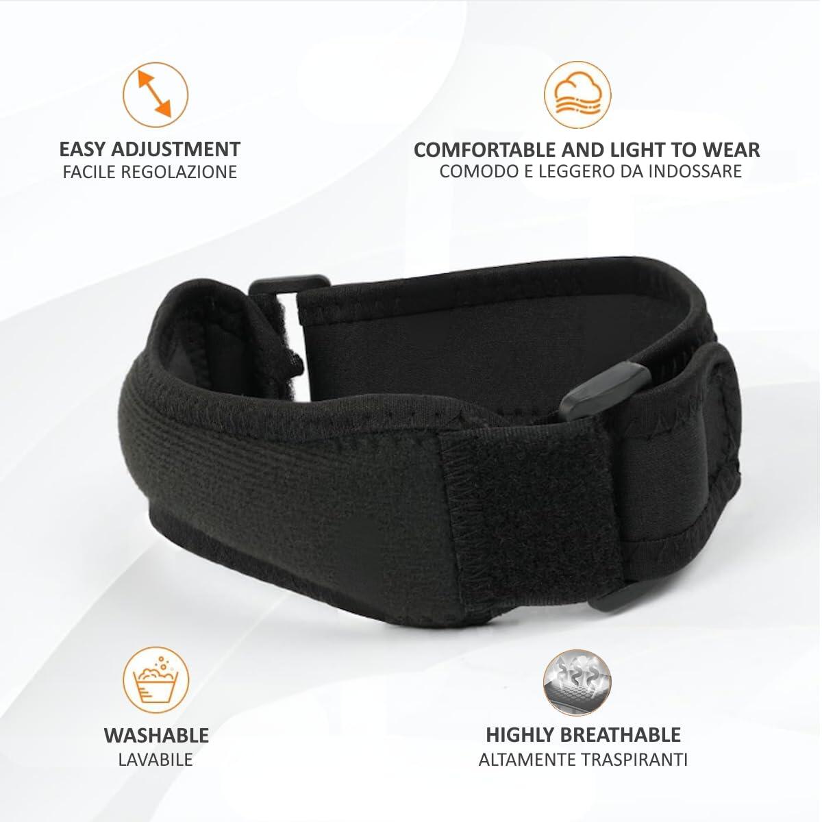 FFitness Bracelet Rotulien 2 Pièces – Support pour Tendinite Rotulienne FF 4/6