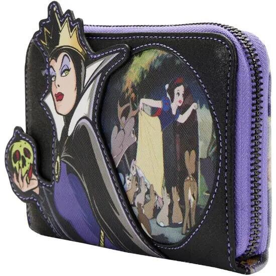 Portafoglio da adulto Regina Cattiva Biancaneve in pelle vegana 15x10 cm Nero 2/3