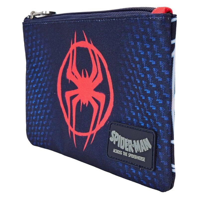 Portafoglio da adulto Miles Morales Spider-Verse in nylon, 17,5x11,25 cm, blu 2/3