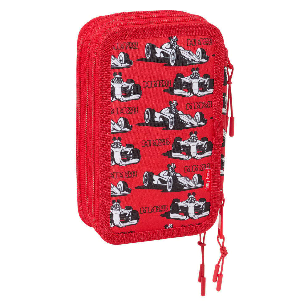 Astuccio per bambini di Topolino con accessori e doppia cerniera, blu e rosso 2/6