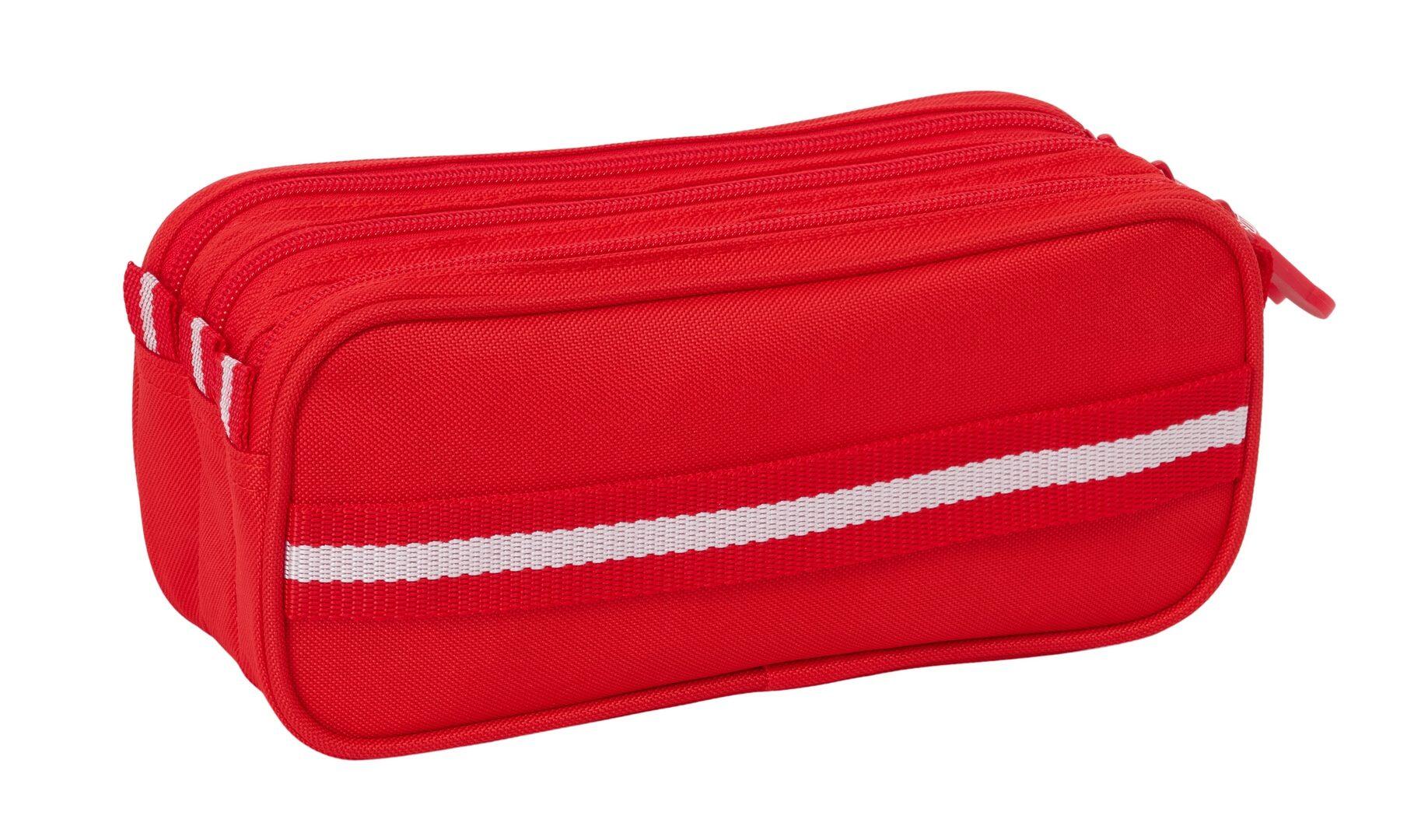 Trousse triple pour enfants FC Séville avec fermetures éclair, rouge 2/4