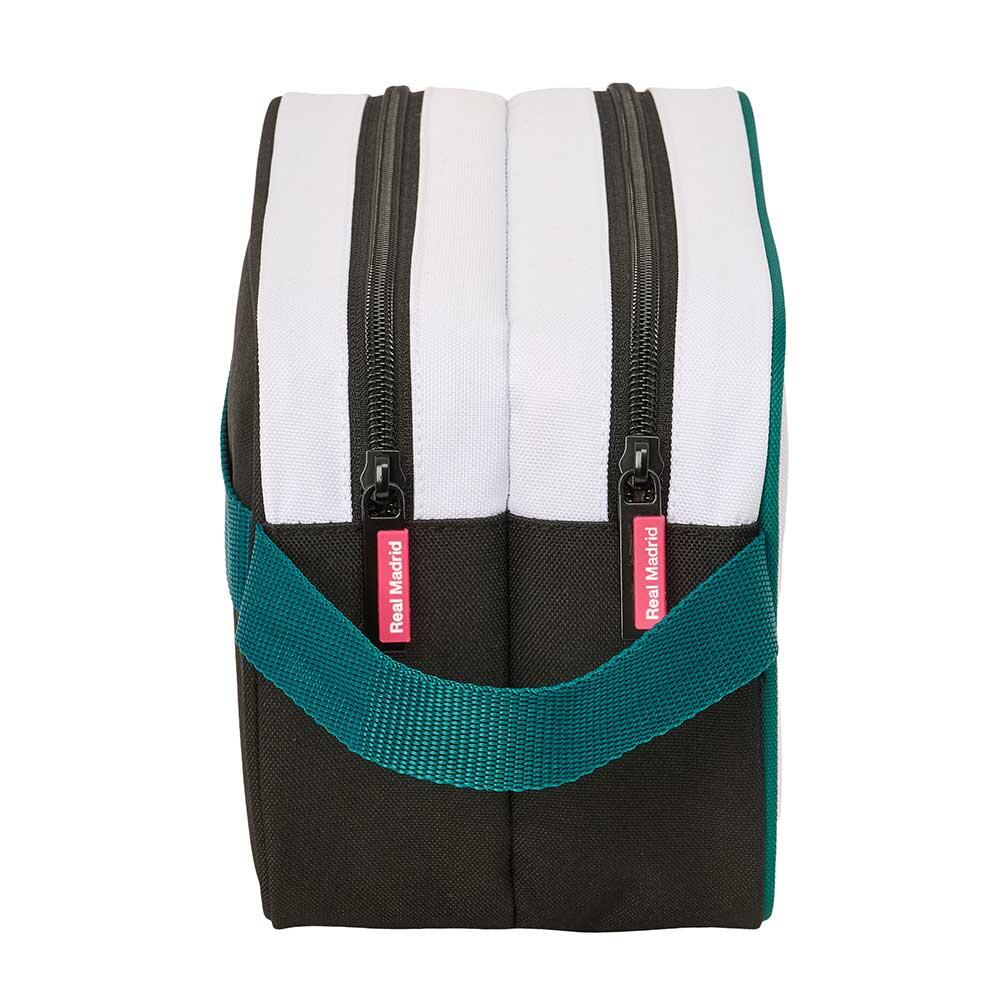 Trousse de toilette double pour enfant Real Madrid, avec fermeture éclair et 3/3