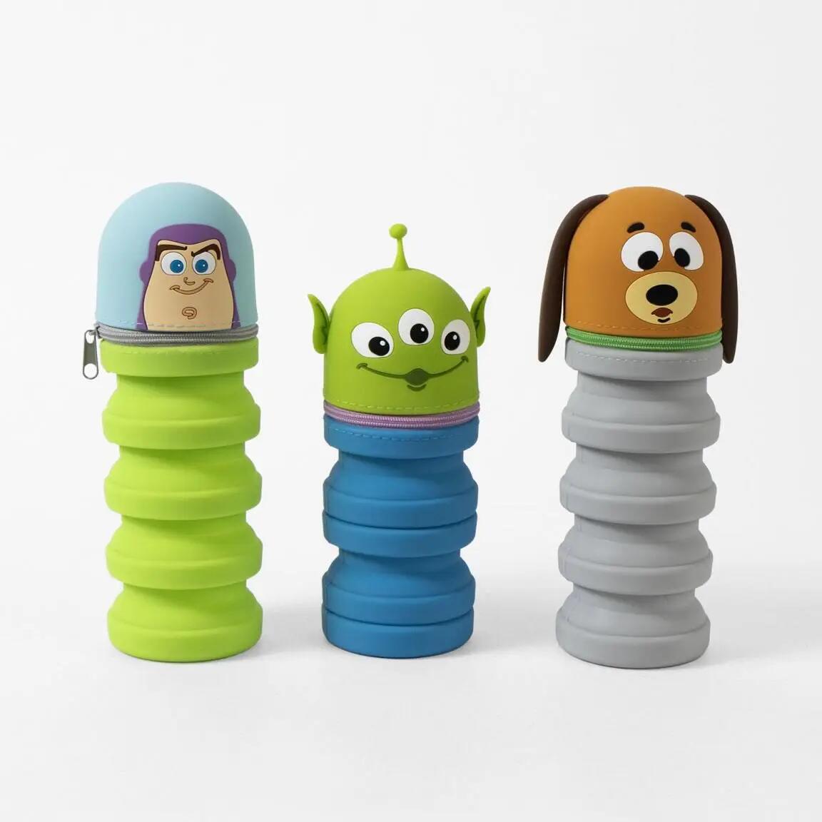 Astuccio in silicone con cerniera per bambini a tema Toy Story, colore bianco. 6/7