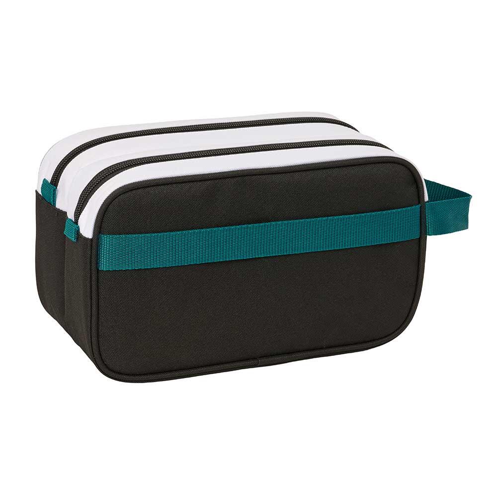 Trousse de toilette double pour enfant Real Madrid, avec fermeture éclair et 2/3
