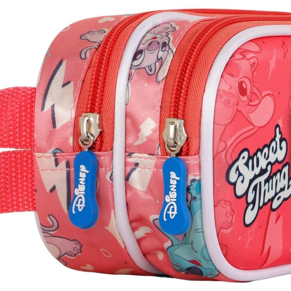 Trousse double Stitch 3D pour enfants avec 2 fermetures éclair, 22 x 9,5 x 8 cm 3/4